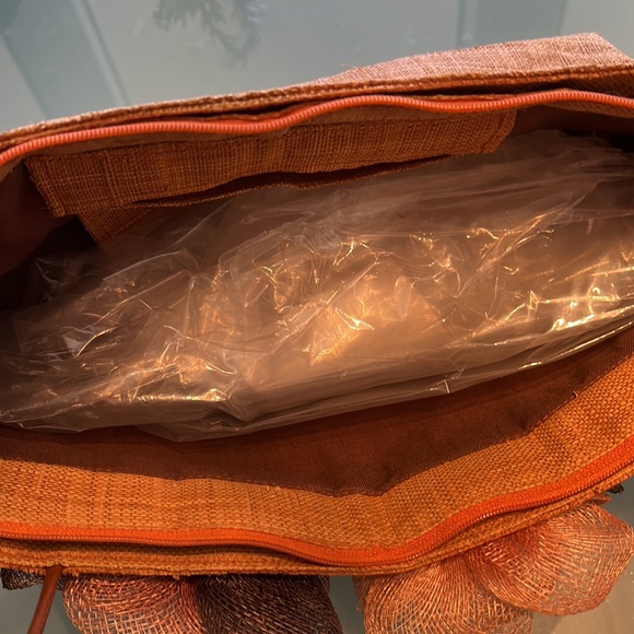 Woman’s bag brown flour raffia - Picture 4 of 5